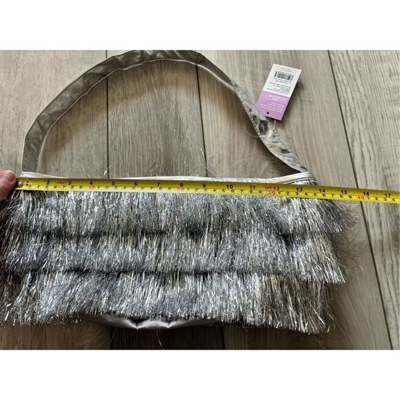 Target Spritz silver disco fringe Easter basket bag - Picture 7 of 9